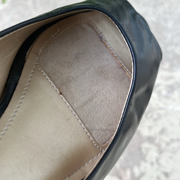 Worn once Alex Marie soft black leather open toe heal - Picture 7 of 12